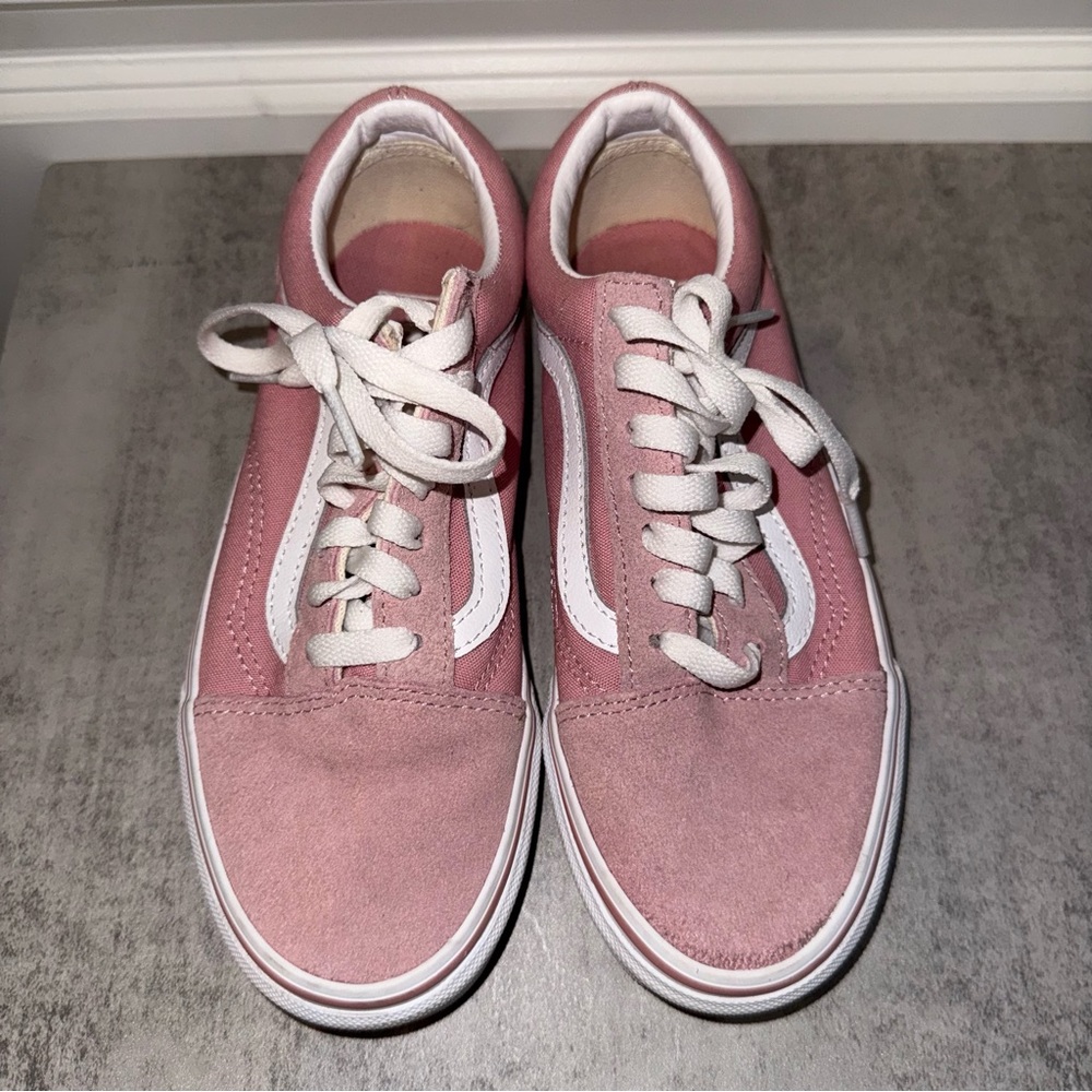 Old Skool Shoe Dawn Pink / True White Size 4.5 Men / 6 Women - Picture 5 of 7